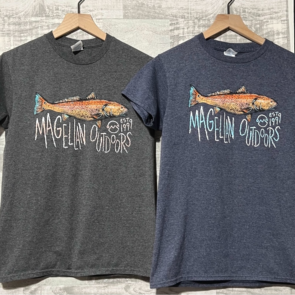 Magellan Outdoors Fishing Tee Shirt BUNDLE LOT Adult MENS SMALL